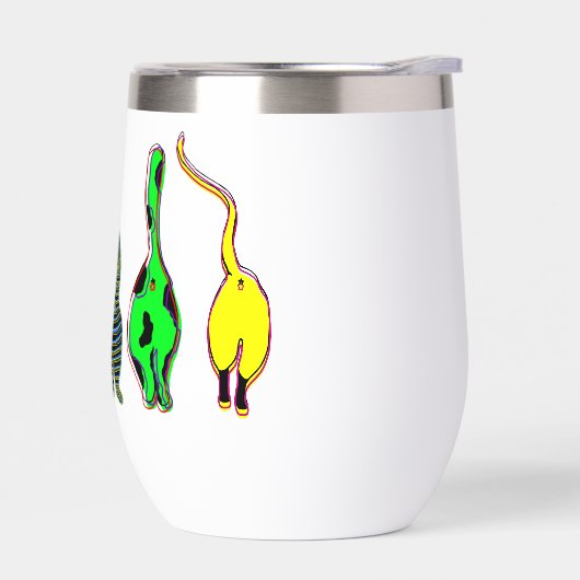 Farbenfrohe Cat Hintern (Links)