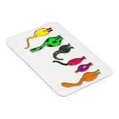 Farbenfrohe Cat Hintern Magnet (Rechte Seite)
