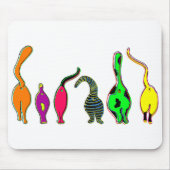 Farbenfrohe Cat Hintern Mousepad (Vorne)