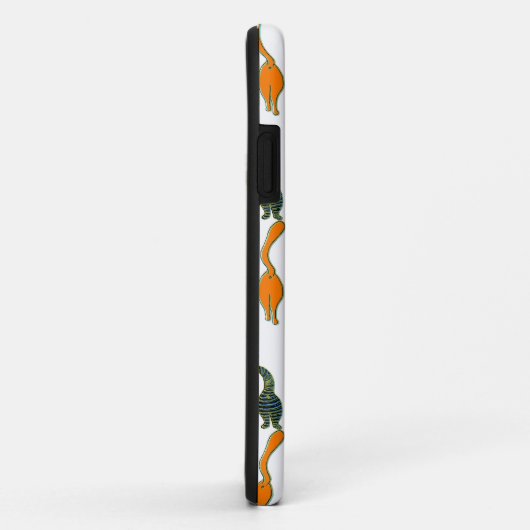 Farbenfrohe Cat Hintern Muster Case-Mate iPhone Hülle (Hinten/Rechts)