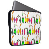 Farbenfrohe Cat Hintern Muster Laptopschutzhülle (Vorne Rechts)