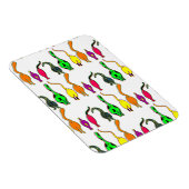 Farbenfrohe Cat Hintern Muster Magnet (Rechte Seite)