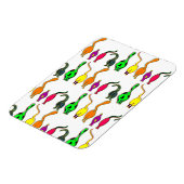 Farbenfrohe Cat Hintern Muster Magnet (Linke Seite)