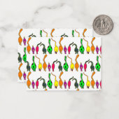 Farbenfrohe Cat Hintern Muster Mitteilungskarte (Vorderseite/Rückseite Beispiel)