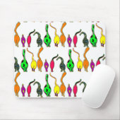 Farbenfrohe Cat Hintern Muster Mousepad (Mit Mouse)