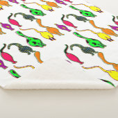 Farbenfrohe Cat Hintern Muster Sherpadecke (3/4)