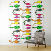 Farbenfrohe Cat Hintern Muster Wandteppich (Beispiel)