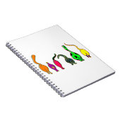 Farbenfrohe Cat Hintern Notizblock (Rechte Seite)