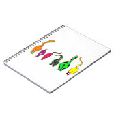 Farbenfrohe Cat Hintern Notizblock (Linke Seite)