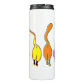 Farbenfrohe Cat Hintern Thermosbecher (Rückseite)