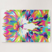 Farbenfrohe Cat Jigsaw Puzzle Geschenke (Horizontal)