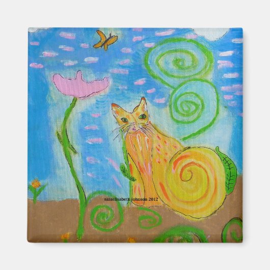 Farbenfrohe Cat Magnet der Venus (Vorne)