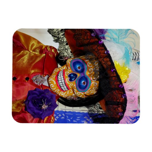 Farbenfrohe Catrina Flexible Magnet (Horizontal)