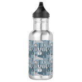 Farbenfrohe Cello Muster Bath Mat Edelstahlflasche (Rechts)