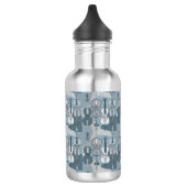 Farbenfrohe Cello Muster Bath Mat Edelstahlflasche (Links)