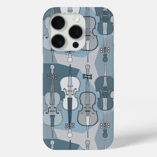 Farbenfrohe Cello Muster Case-Mate iPhone Hülle (Rückseite)