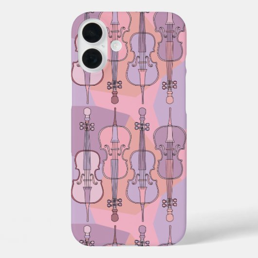 Farbenfrohe Cello Muster Case-Mate iPhone Hülle (Rückseite)
