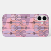 Farbenfrohe Cello Muster Case-Mate iPhone Hülle (Rückseite (Horizontal))