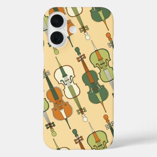 Farbenfrohe Cello Muster Case-Mate iPhone Hülle (Rückseite)
