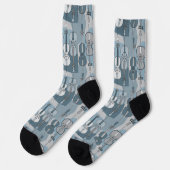 Farbenfrohe Cello Muster Socken (Linkes Detail)