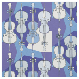 Farbenfrohe Cello Muster Stoff