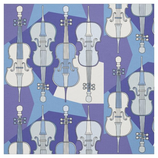 Farbenfrohe Cello Muster Stoff (Muster)