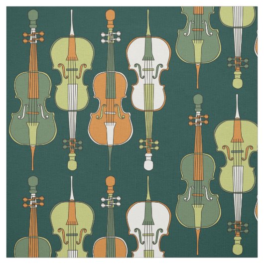 Farbenfrohe Cello Muster Stoff (Muster)