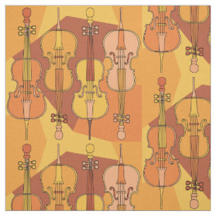 Farbenfrohe Cello Muster Stoff