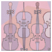 Farbenfrohe Cello Muster Stoff (Nahaufnahme)
