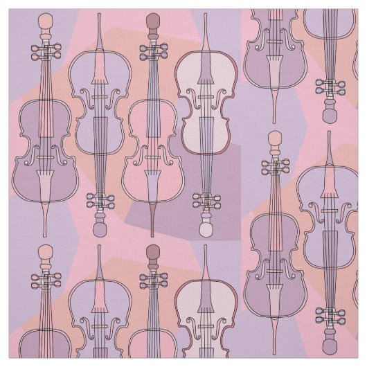 Farbenfrohe Cello Muster Stoff (Muster)
