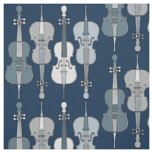Farbenfrohe Cello Muster Stoff (Muster)