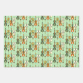 Farbenfrohe Cello Muster Wrapping Paper Sheets Geschenkpapier Set (Vorderseite 2)