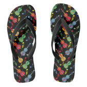 Farbenfrohe Cellos Pattern Badesandalen (Fußbett)