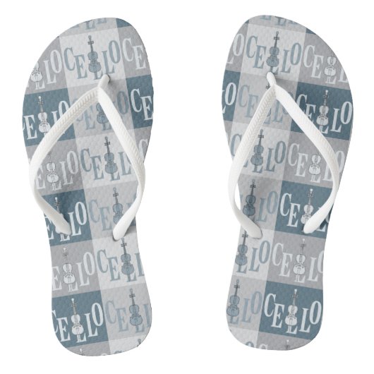 Farbenfrohe Cellos Pattern Badesandalen (Fußbett)