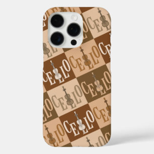 Farbenfrohe Cellos Pattern iPhone 16 Pro Hülle