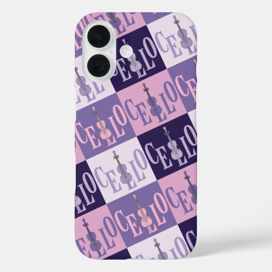 Farbenfrohe Cellos Pattern Case-Mate iPhone Hülle (Rückseite)