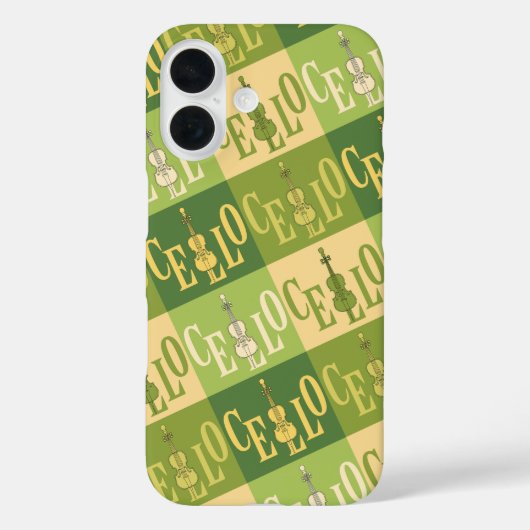 Farbenfrohe Cellos Pattern Case-Mate iPhone Hülle (Rückseite)