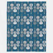 Farbenfrohe Cellos Pattern Fleecedecke (Vorderseite)