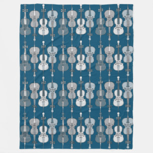 Farbenfrohe Cellos Pattern Fleecedecke
