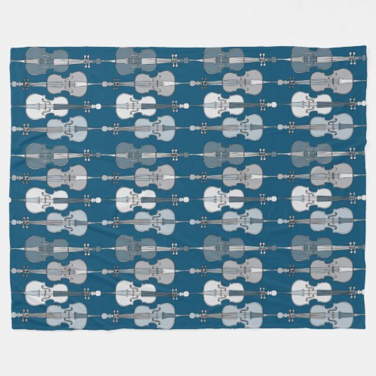 Farbenfrohe Cellos Pattern Fleecedecke (Vorderseite (Horizontal))
