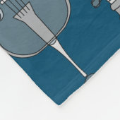 Farbenfrohe Cellos Pattern Fleecedecke (Ecke)