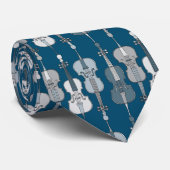 Farbenfrohe Cellos Pattern Krawatte (Gerollt)