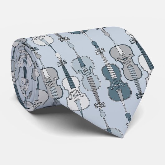 Farbenfrohe Cellos Pattern Krawatte (Gerollt)