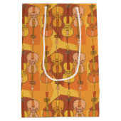 Farbenfrohe Cellos Pattern Mittlere Geschenktüte (Rückseite)
