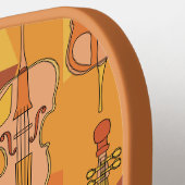 Farbenfrohe Cellos Pattern Pickleball Schläger (Linke Seite)