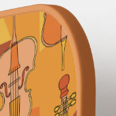 Farbenfrohe Cellos Pattern Pickleball Schläger (Linke Seite)