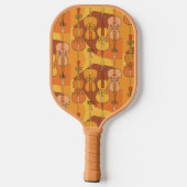 Farbenfrohe Cellos Pattern Pickleball Schläger (Rückseite)