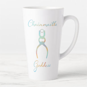 Farbenfrohe Chainmaille Goddess Milchtasse