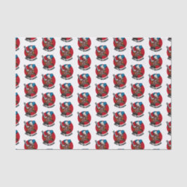 Farbenfrohe Chainsaw Clown Halloween-Party Cartoon Seidenpapier