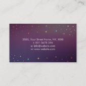 Farbenfrohe Chakra Heilkristalle Cluster Visitenkarte (Rückseite)